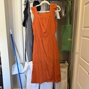 Orange Sleeveless Dress
